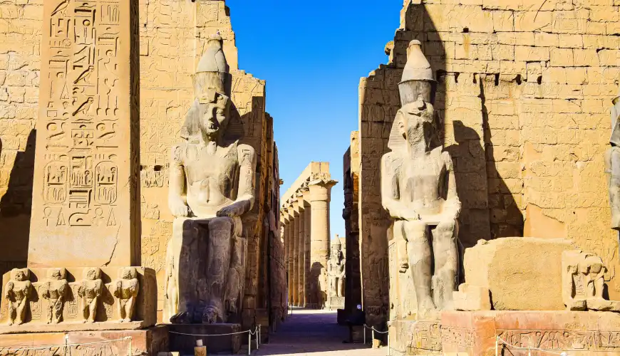 the first pylon of Karnak temple
